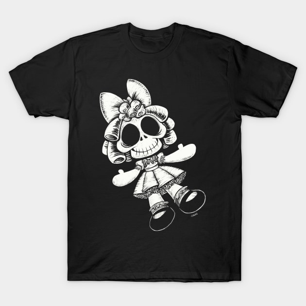 Boney Betsy Doll T-Shirt by EricScalesCartoons